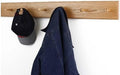 Solid Oak Xtra-Wide Shaker Peg Rack -Made in The USA - Natural Stain 35 x 4.5 Inches with 6 Pegs by PEG+AND+RAIL