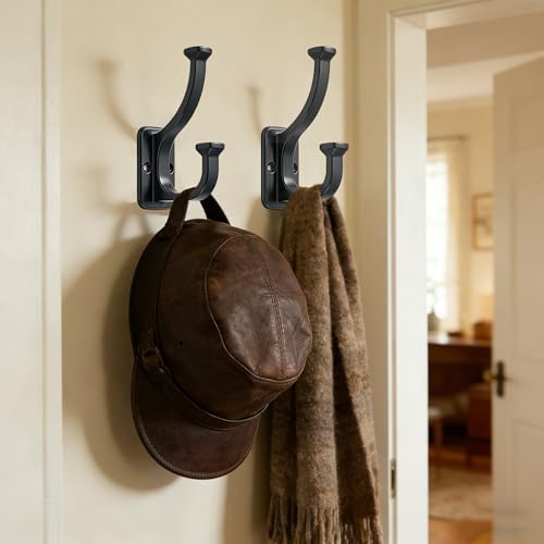 10 Pack 4-1/2inch Black Coat Hooks - Image 5