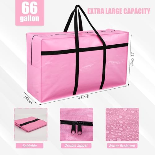4 Pcs 66 Gallon Extra Large Moving Bags Heavy Duty Storage Bag - Image 2