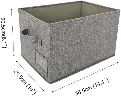 GRANNY SAYS Bundle of 3-Pack Storage Bins for Closet & 3-Pack Rectangle Lidless Storage Bins - Image 6