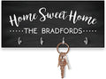 Pattern Pop Personalized Chalkboard Look Home Sweet Home Key Hanger by PatternPop