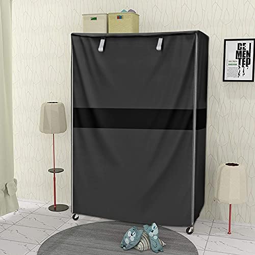 Wire Shelf Cover 36" W x 18" D x 54" H, 600D Zippered Storage Rack Cover - Image 2