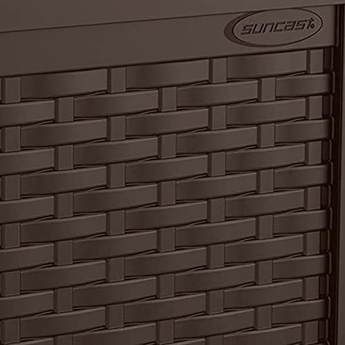 Suncast 2 Pack 22-Gallon Small Deck Box - Lightweight Resin Storage Container and Seat for Patio Cushions and Gardening Tools - Store Items on Patio, Garage, 22.5"L x 17"W x 22.5"H, Yard - Java Brown - Image 4