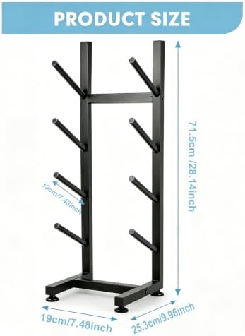 BiJun 4‑Tier Skateboard Racks Floor Stand, for Garage Bedroom Home Display - Image 7