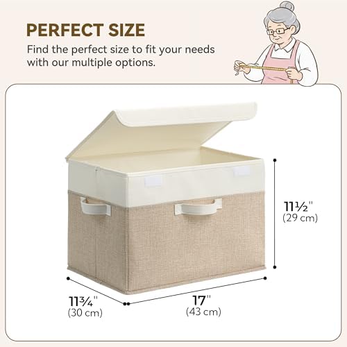 GRANNY SAYS Memory Keepsake Storage Box, Fabric Storage Bins with Lids - Image 5