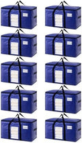 TAILI 10 Pack Dark Blue XXL Moving Bags,Storage Bags with Visible Window by TAILI