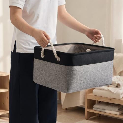15.7x11.8x8.26 Inch Fabric Large Storage Bins with Handles 6 Pack - Image 5