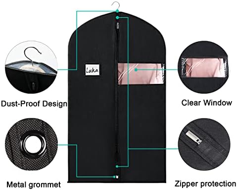 Univivi Garment Bag Suit Bag for Storage and Travel, 40 Inch, Set of 16 - Image 3
