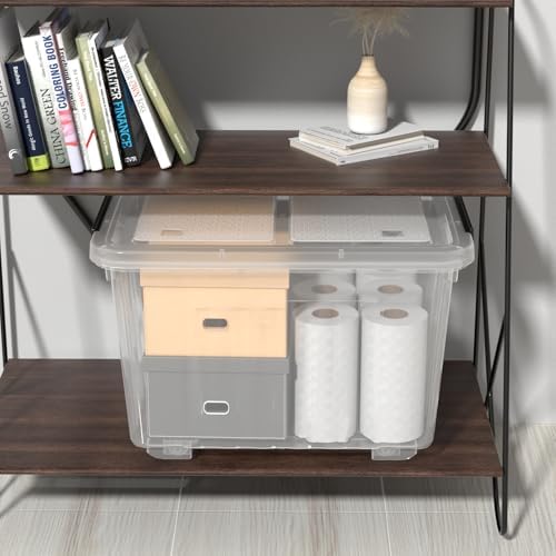 50 Quart Large Clear Plastic Storage Bins with Lids, 4 Packs - Image 6