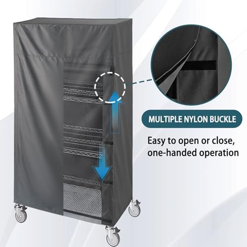 Waterproof Shelf Dust Cover, Fits 36"x18"x54" Wire Shelving - Image 3