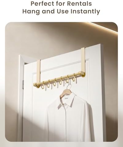 BOF Heavy Duty Over The Door Hooks, Door Hooks Hanger Organizer for Hanging - Image 6