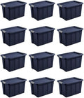 Sterilite Latching Tuff1 Tote Containers w/Lids, 30 Gallon, 12-Pack by Sterilite