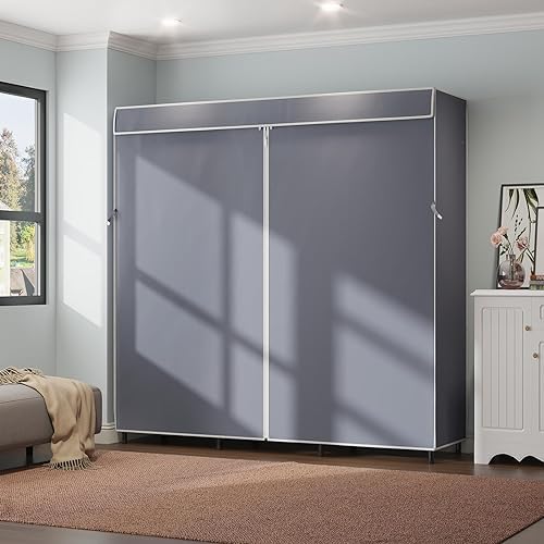 VIPEK Cover ONLY Fit for V5/ V10/ S3/ V6E/ V3C/ V5L/ V10i/ S3i/ V5L i1 Garment Rack, Dustproof Oxford Fabric Clothing Rack Cover with Zipper, 70.1" L X 17.3" W X 74.8" H, Grey - Image 2