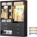 Besiost Closet Systems with 5 Drawers & 3CCT Sensor Light by Besiost