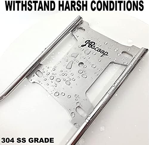 JBscoop Large Stainless Steel Hose Holder, Heavy Duty Hose Hanger - Set of 2 - Image 7