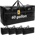 4 Pcs 60 Gallon Extra Large Moving Bags Heavy Duty Storage Bag by Clysee