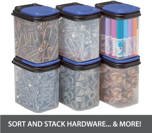 Buddeez Multi-Purpose Hardware Storage Bins Bits (1 Quart - 8 Pack) - Image 5
