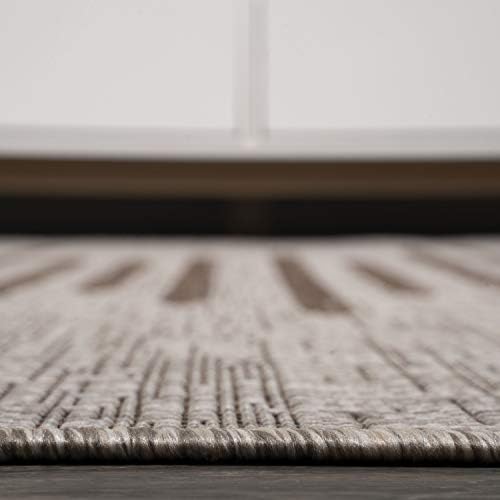 JONATHAN Y Stripe Geometric Indoor Outdoor Area Rug 4X6 Beige/Brown, Zolak Berber for Backyard, Patio, Porch, Easy-Cleaning, High Traffic, Pet-Friendly, Non-Shedding (SMB124A-4) - Image 6