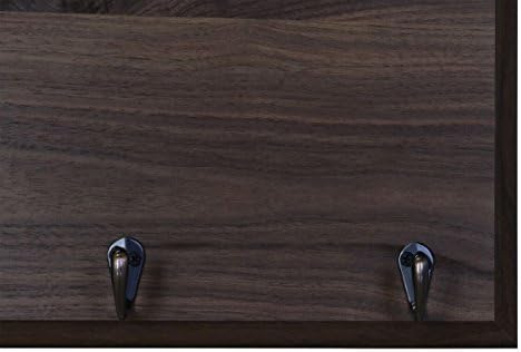 Rooms Organized Personalized Mr and Mrs Wall Mounted Coat Hat Necklace Key and Dog Leash Rack Holder with 3 Hooks 15" w x 12" h 4.25" deep (Mr and Mrs) - Image 6