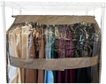 Garment Cover for Closet Rod and Portable Clothing Rack Shoulder Dust Cover - Protect Your Wardrobe in Style - Adjustable to fit 26" to 48" long - 4 Pack by FormosaCovers