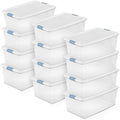 Sterilite Latching Box with Lids for Home and Office, 106 Quart, 12-Pack by Sterilite