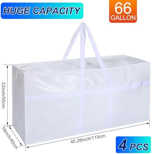 4 Pcs 66 Gallon Extra Large Moving Bags Heavy Duty Storage Bag - Image 3