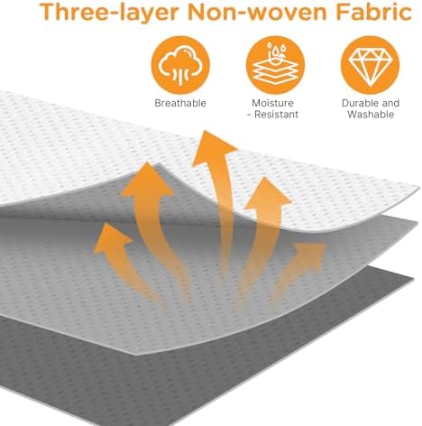 Cozary Pack of 3 60 L Underbed Storage Box, Foldable Storage Bag with Lid and Clear Window, Underbed Storage Bag with Handle for Blankets, Bedding, Clothes - Image 4