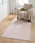 Rugs.com - Outdoor Aztec Rug – 3' 1 x 5' 3 Pink Indoor/Outdoor Rug – Weather-Resistant Flatweave for Patio, Deck, and Porch by Rugscom