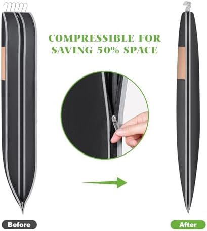 KEEGH Space Saving Hanging Garment Bag, Large Garment Bag 50 In, 3 PCS - Image 4