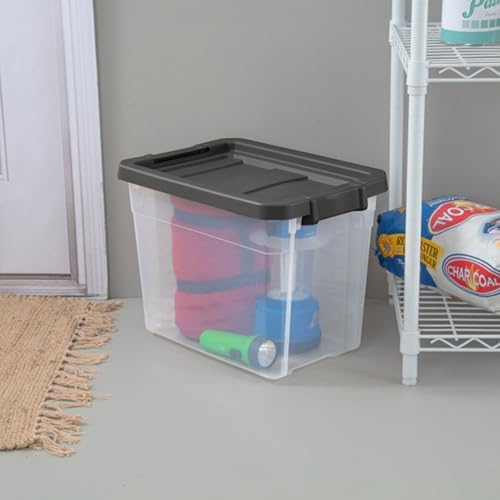 Sterilite Modular Stacker Box with Latching Lid, 30 Quart, 24-Pack - Image 4
