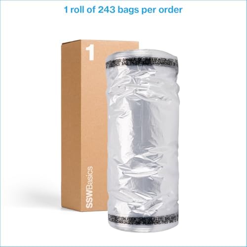 SSWBasics Large Clear Plastic Garment Bags - 21"W x 3"D x 72"H - Roll of 243 - Dry Cleaner - Image 6