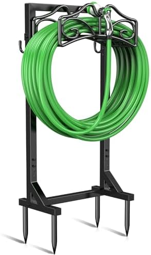Keten Garden Hose Holder, Heavy Duty, Freestanding for Outside, Metal by Keten