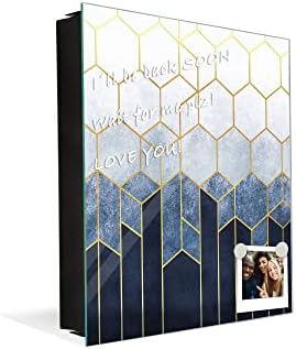 Concept Crystal 50 Keys Cabinet with Decorative Front Panel and Glass White Board KN06: Textures and Tiles 2 Series - Image 5