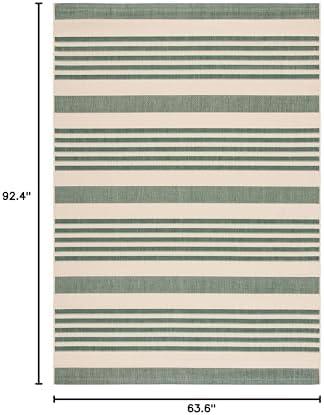SAFAVIEH Courtyard Outdoor Area Rug 5'3"x7'7", Beige CY6062-322 - Image 2