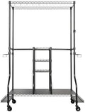 SafeRacks Golf Equipment Organizer Rack, Golf Bag Storage Rack for Garage, Fits 2 XL Bags & Accessories - Standard and Deluxe by SafeRacks