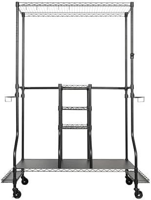 SafeRacks Golf Equipment Organizer Rack, Golf Bag Storage Rack for Garage, Fits 2 XL Bags & Accessories - Standard and Deluxe by SafeRacks