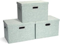 Storage Bins with Lids Fabric Closet Organizers Cubes Office Organization by GraciadecoStorage