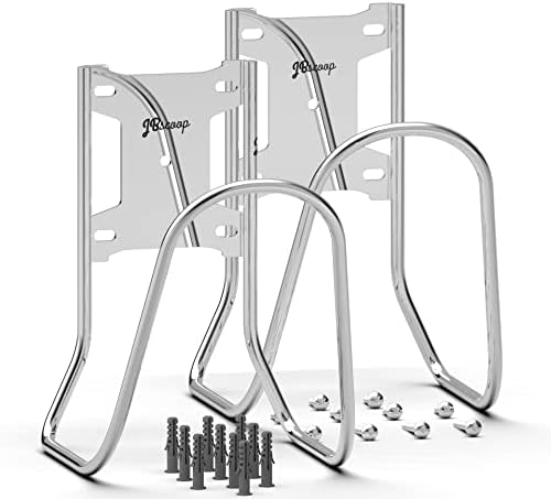 JBscoop Large Stainless Steel Hose Holder, Heavy Duty Hose Hanger - Set of 2 - Image 6