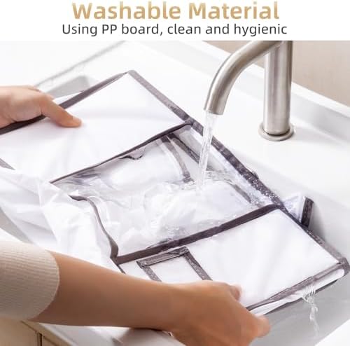 TAILI Under Bed Vacuum Storage Bags for Comforters,41x17.7x6 inch,Ivory - Image 3