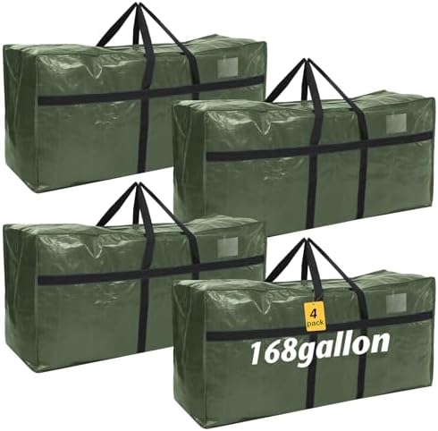 Windyun 4 Pcs 168 Gallon Extra Large Moving Bags XXL Heavy Duty Storage Bag by Windyun