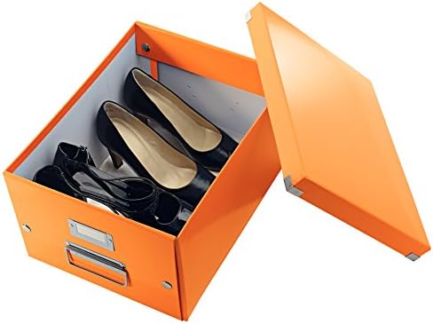 Leitz A5 Storage Box, Click and Store Range 60430001 - Small, Orange Storage Box A4 - Image 3