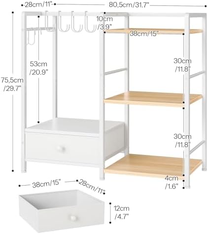 HOOBRO Purse Organizer Rack for Closet, 3-Tier Handbag Storage Stand - Image 3