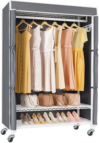 VIPEK R3C Covered Clothing Rack for Hanging Clothes Rolling Closet by VIPEK