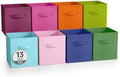 Sorbus 8-Pack Storage Cubes, Collapsible Fabric Baskets (13", Deep Multi 1) by Sorbus