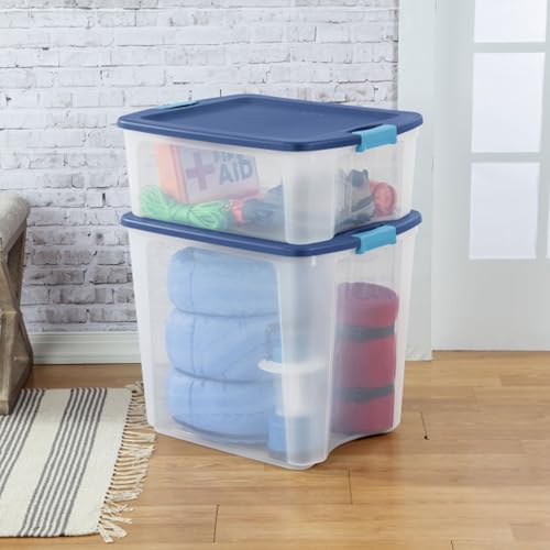 Sterilite Latch and Carry, Plastic Storage Bins w/Lids, 12 Gallon, 24-Pack - Image 3