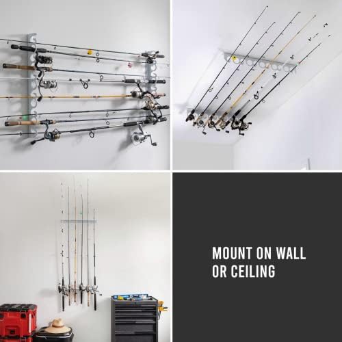 Coldcreek Outfitters Universal Fishing Rod Rack, Fishing Gear, Fishing Accessories, Rod Holder, Pole Storage, Wall Mount, Cieling Mount, 24" L x 3" W x 3" H - Image 4