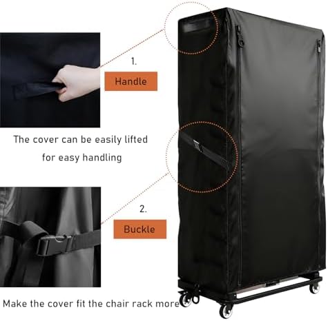Folding Chair Rack Cover for VEVOR Folding Chair Rack - Image 6