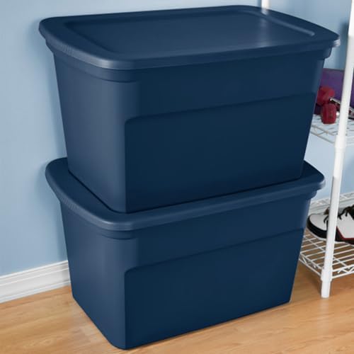 Sterilite Tote, Plastic Storage Bins with Snap Lids, 30 Gallon, 18-Pack - Image 6