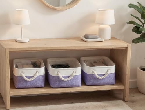 11.8x7.9x5.2 Inch Fabric Small Storage Bins with Handles 6 Pack - Image 6