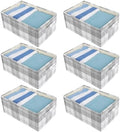 ANMINY Fabric Storage Bins Baskets, 18 x 12 Inch 6 Pack, Washable, Foldable by ANMINY